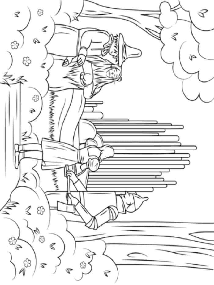 Wizard Of Oz Coloring Pages Emerald City