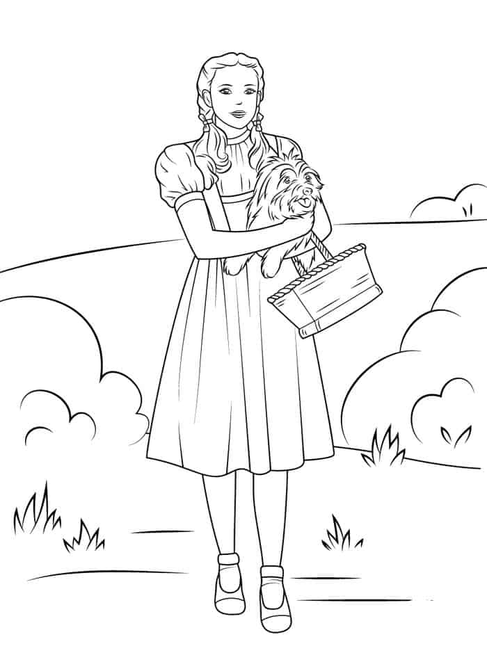 Wizard Of Oz Coloring Pages Free