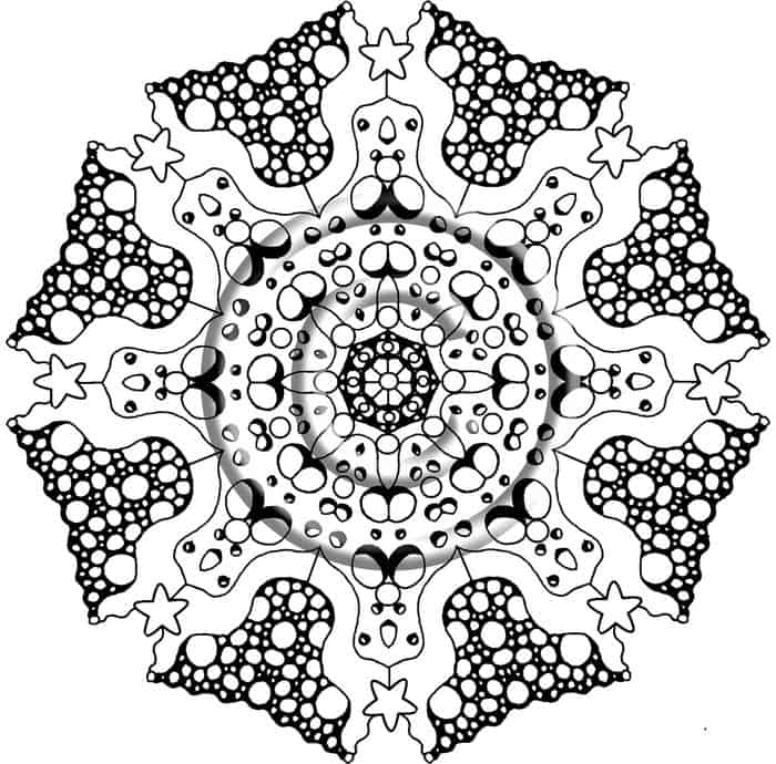 Zentangle Coloring Pages Free